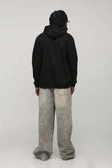 Tall Regular Fit Western Print Zip Through Hoodie