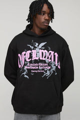 Tall Oversized Gothic Renaissance Print Hoodie
