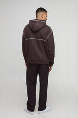 Oversized Contrast Stitch Hoodie