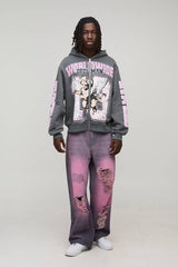 Oversized Boxy Worldwide Varsity Hoodie