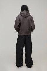 Oversized Boxy Worldwide Embossed Hoodie