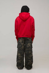 Oversized Boxy Heart Applique Hoodie