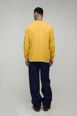 Tall Indigo Wash Contrast Stitch Seam Detail Relaxed Fit Jeans
