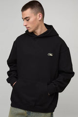 Black Oversized Manhattan Over The Seams Hoodie