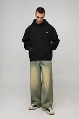 Black Oversized Manhattan Over The Seams Hoodie