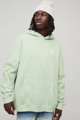 Washed Green Oversized Limited Edition Pagoda Hoodie