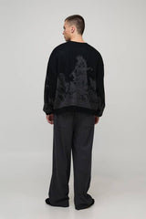 Oversized Renaissance Jacquard Knitted Jumper