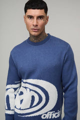 Tall Man Boxy Jacquard Knitted Jumper