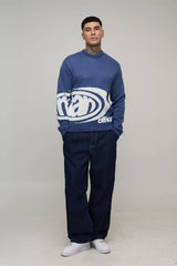Tall Man Boxy Jacquard Knitted Jumper