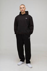 Black Oversized Boxy St Moritz Over Seams Hoodie