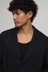 Tailored Cropped Elasticated Hem Co-ord Blazer