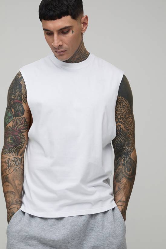 Tall Regular Fit Essential Drop Armhole Tank