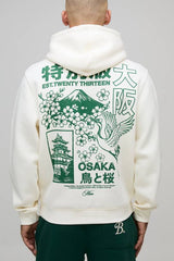 Ecru Regular Osaka Print Hoodie