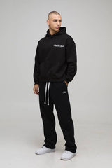 Oversized Boxy Club De Sante Printed Hoodie