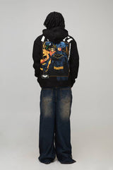 Oversized Batman License Printed Hoodie