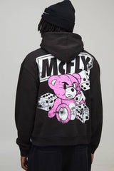 Oversized Boxy McFly License Printed Hoodie