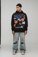 Oversized Eazy-E License Printed Hoodie
