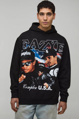 Oversized Eazy-E License Printed Hoodie