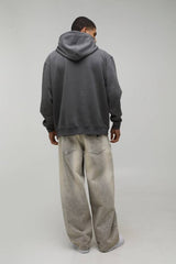 Oversized Motorhead License Printed Hoodie