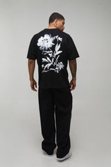 Oversized Floral Printed T-Shirt