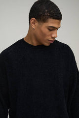 Oversized Boxy Chenille Knitted Jumper