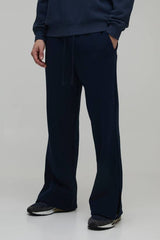 Baggy Flared Fit Split Hem Joggers