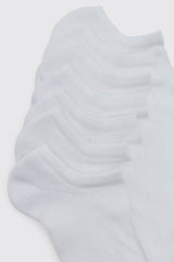 7 PK Plain Sport Half Terry Trainer Socks