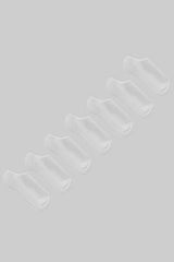 7 PK Plain Sport Half Terry Trainer Socks