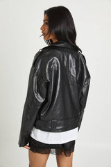 Fur Lined Biker Jacket