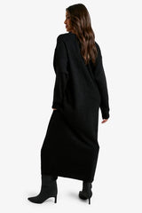 Slouchy Soft Knit Maxi Knitted Dress