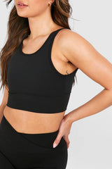 DSGN Studio Ultra Sculpt Padded Deep Hem Light Support Sports Bra