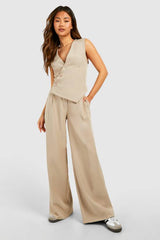 Asymmetric Adjustable Back Waistcoat