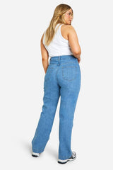 Plus Straight Leg Jean With Front Pockets