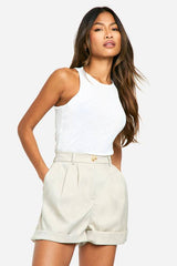 Tailored Pleat Detail Short