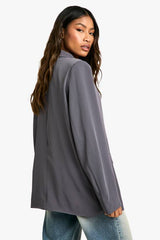 Oversized Double Breasted Tailored Blazer