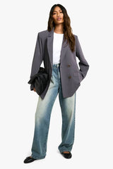 Oversized Double Breasted Tailored Blazer