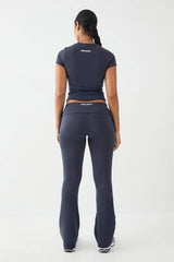 DSGN Studio Ultra Sculpt Ruched Side Flared Legging