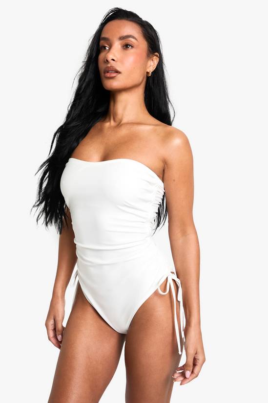 Petite Swimwear Essentials Ruched Swimsuit