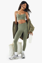 Premium Sculpt Seamless Ribbed Detail Light Support Sports Bra