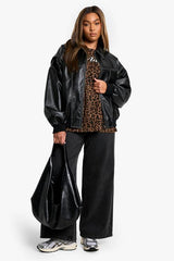 Plus All Over Leopard Oversized T-Shirt