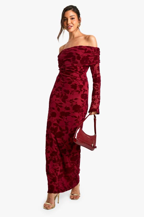 Devore Bardot Maxi Dress