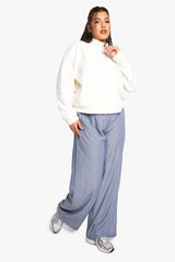 Plus Mid Zip Fleece Sweatshirt