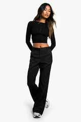 Woven Tailored Flare Trouser