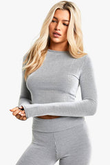 Two Tone Legging And Long Sleeve Top Set