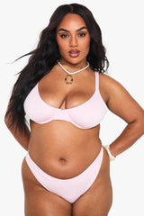Plus Broderie Underwire Bikini Set