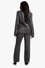 Woven Tailored Slim Straight Leg Trousers