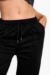Jersey Elasticated Waistband Pin Tuck Leg Trouser
