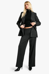 Tailored Woven Pinstripe Wide Leg Trousers