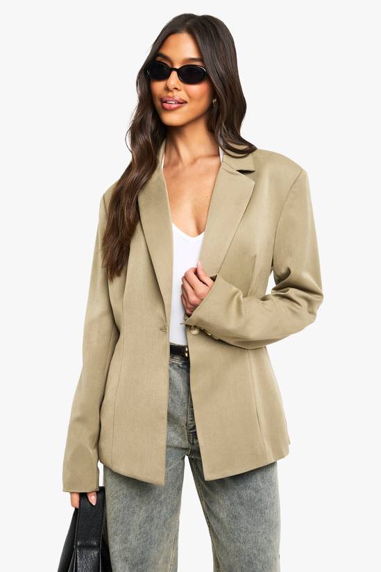 Tailored Cinched Waist Blazer