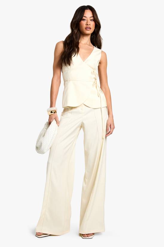 Tall Linen Look Tailored Trouser